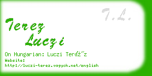 terez luczi business card